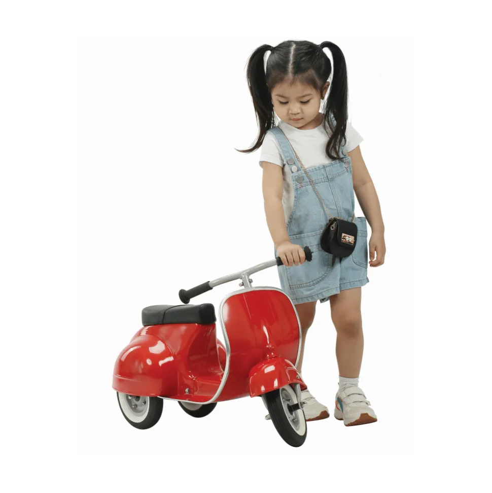 Ambosstoys Primo Classic Red Ride-On (Leather Seat)