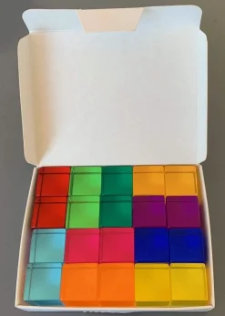 Bauspiel Lucite Cubes 20 Blocks