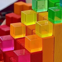 Bauspiel Lucite Cubes 100 Piece Set