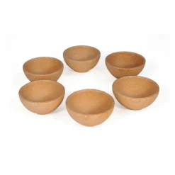 Bauspiel Set of 6 Wooden Bowls