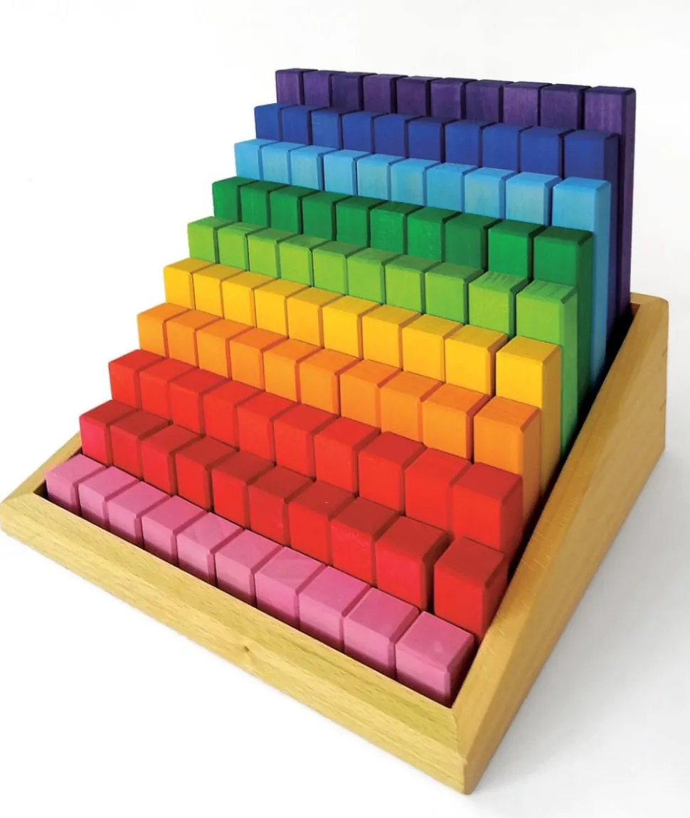 Bauspiel Stepped Colour Blocks 100 Pieces