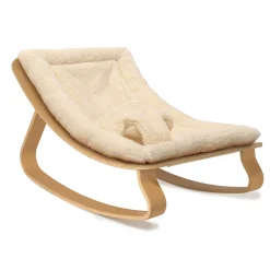 Charlie Crane Levo Baby Rocker in Beech - Fur Milk