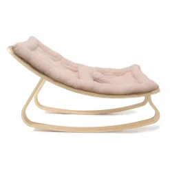 Charlie Crane Levo Baby Rocker in Beech With Nude Cushion