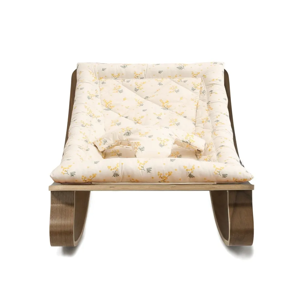 Charlie Crane Levo Baby Rocker in Walnut - Mimosa