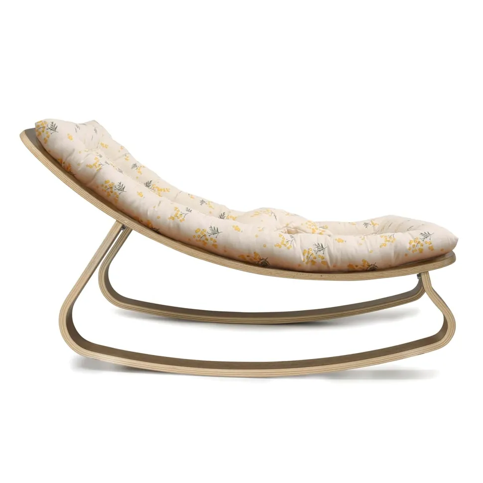 Charlie Crane Levo Baby Rocker in Walnut - Mimosa