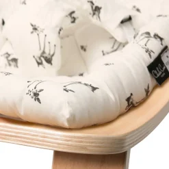 Charlie Crane Levo Baby Rocker in Beech With Fawn Cushion