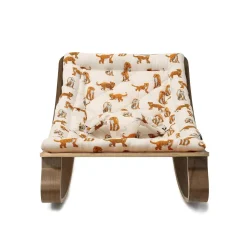 Charlie Crane Levo Baby Rocker in Walnut - Jaguar