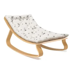 Charlie Crane Levo Baby Rocker in Beech With Fawn Cushion