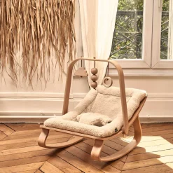 Charlie Crane Levo Baby Rocker in Beech - Fur Milk