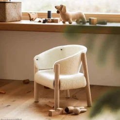 Charlie Crane Saba Children's Chair - White Fur