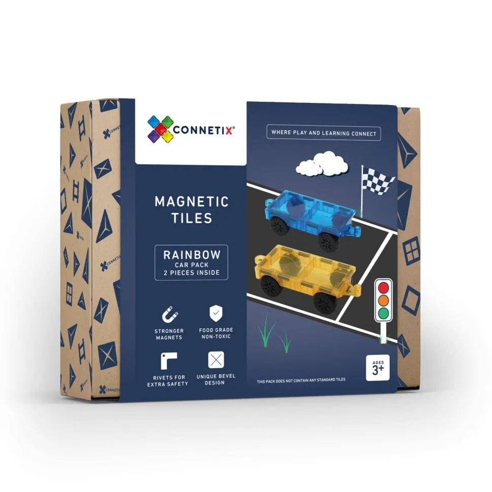 Connetix Tiles 104 Piece Creative Car Bundle