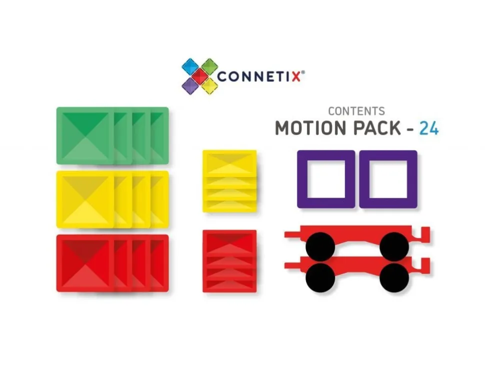 Connetix Tiles 24 Piece Motion/Car Pack