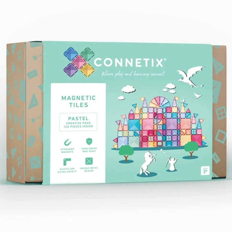 Connetix Tiles 120 Piece Pastel Creative Pack