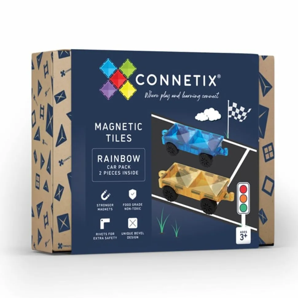Connetix Tiles 62 Piece Starter Car Bundle