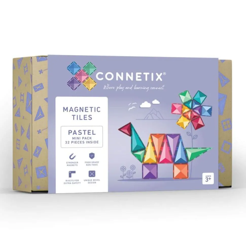 Connetix Tiles Pastel 32 Piece Mini Pack