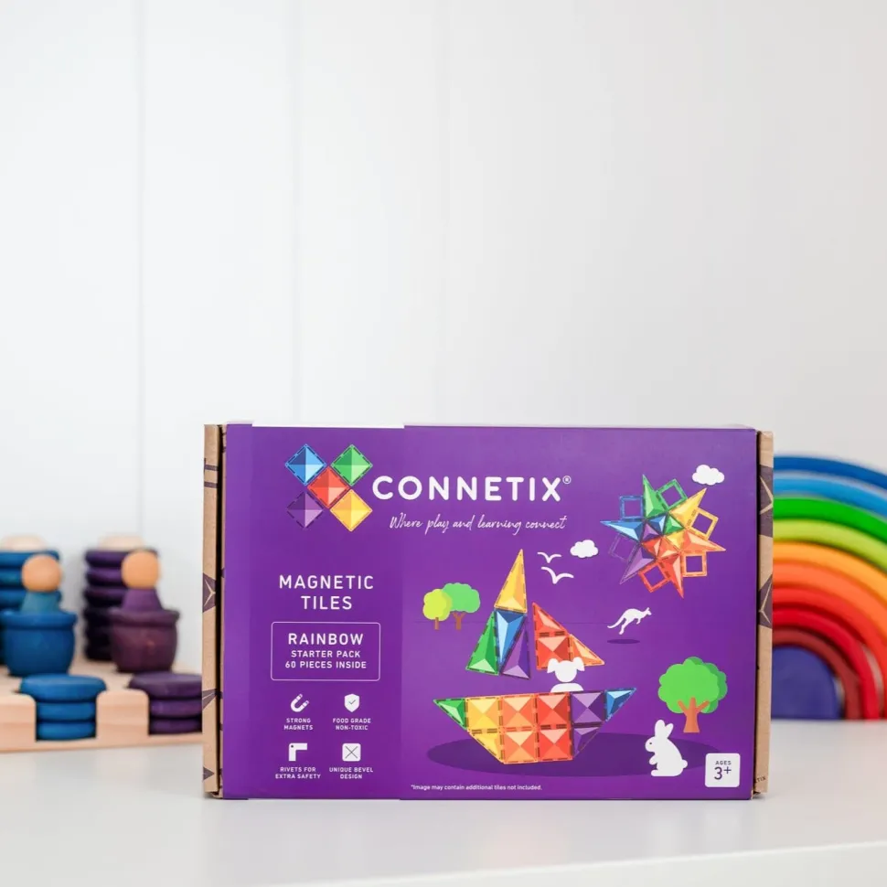 Connetix Tiles Rainbow Starter Pack 60 Piece