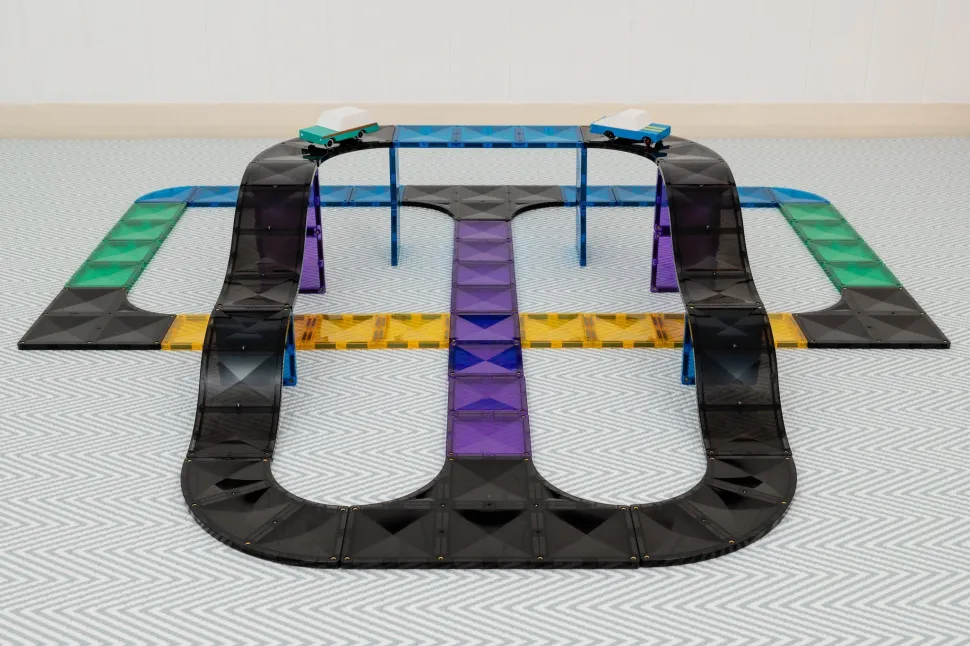 Connetix Tiles Roads Ramps and Intersections Pack 16 Piece