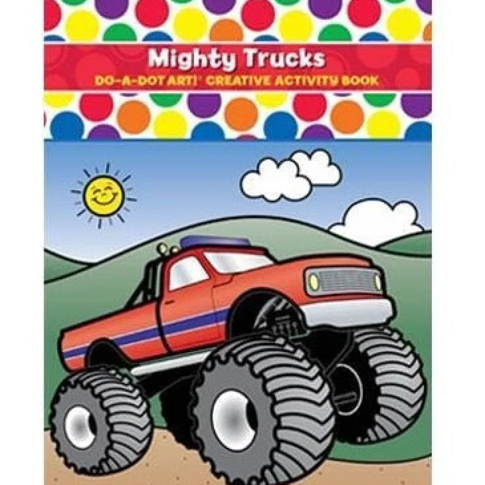 Do A Dot Art Book Mighty Trucks