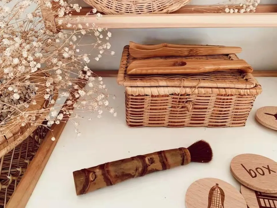 Explore Nook Natural Bamboo Fine Motor Tools Set