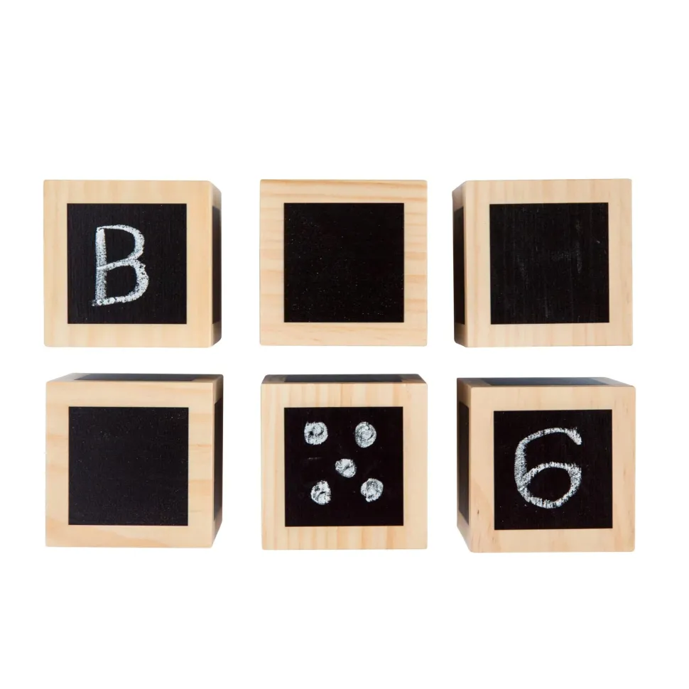 Freckled Frog Fun with Chalk! Wooden Cubes