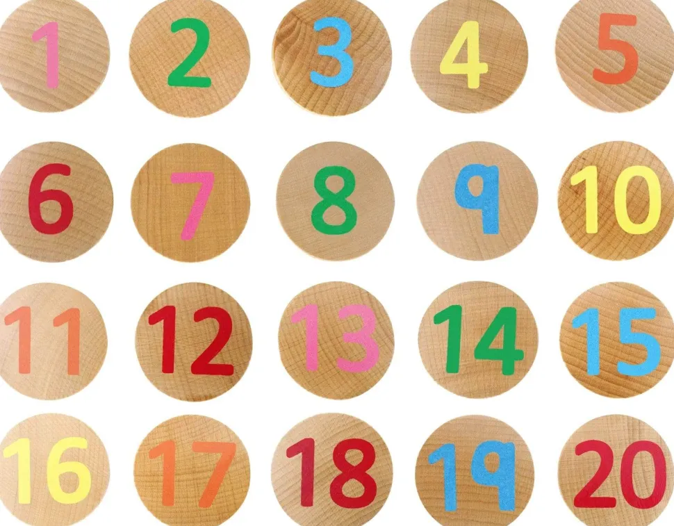 Freckled Frog Numbers 1-20 Wooden Matching Pairs