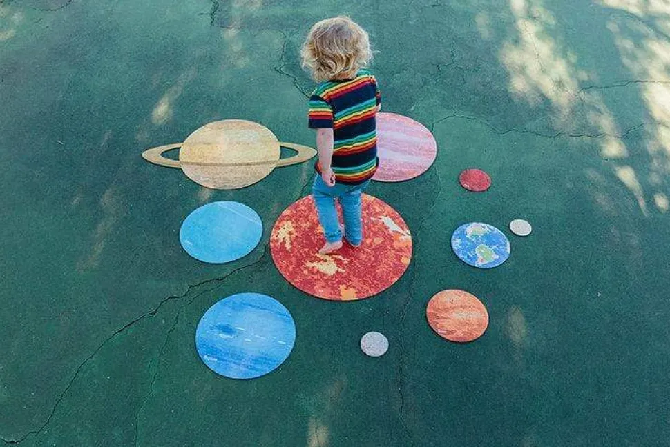 Freckled Frog Our Solar System Mats 10 Piece Set