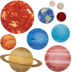 Freckled Frog Our Solar System Mats 10 Piece Set
