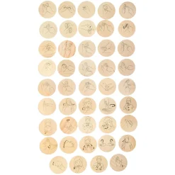 Freckled Frog Sign Language Wooden Disks