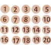 Freckled Frog Tactile Wooden Numbers set