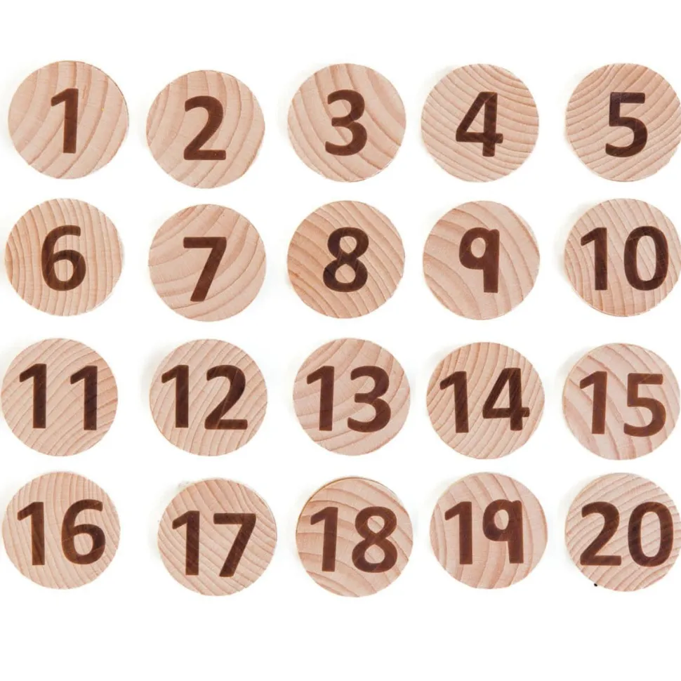 Freckled Frog Tactile Wooden Numbers set