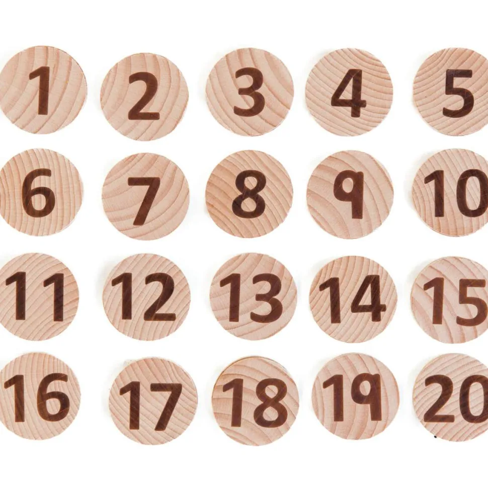 Freckled Frog Tactile Wooden Numbers set