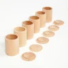 Grapat 6 Natural Cups With Cover