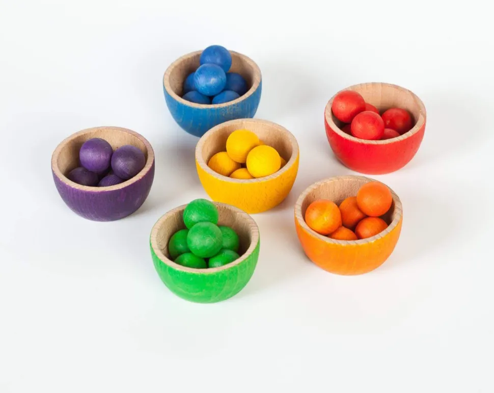 Grapat Coloured Bowls & Marbles