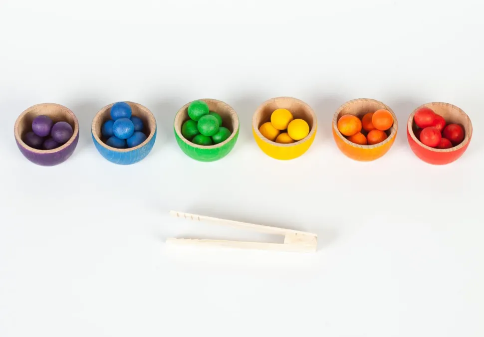 Grapat Coloured Bowls & Marbles