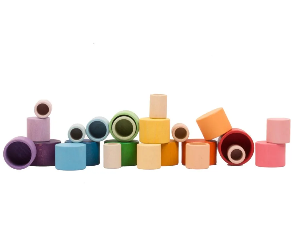 Grapat Nest Rainbow Bowls 24 Pieces