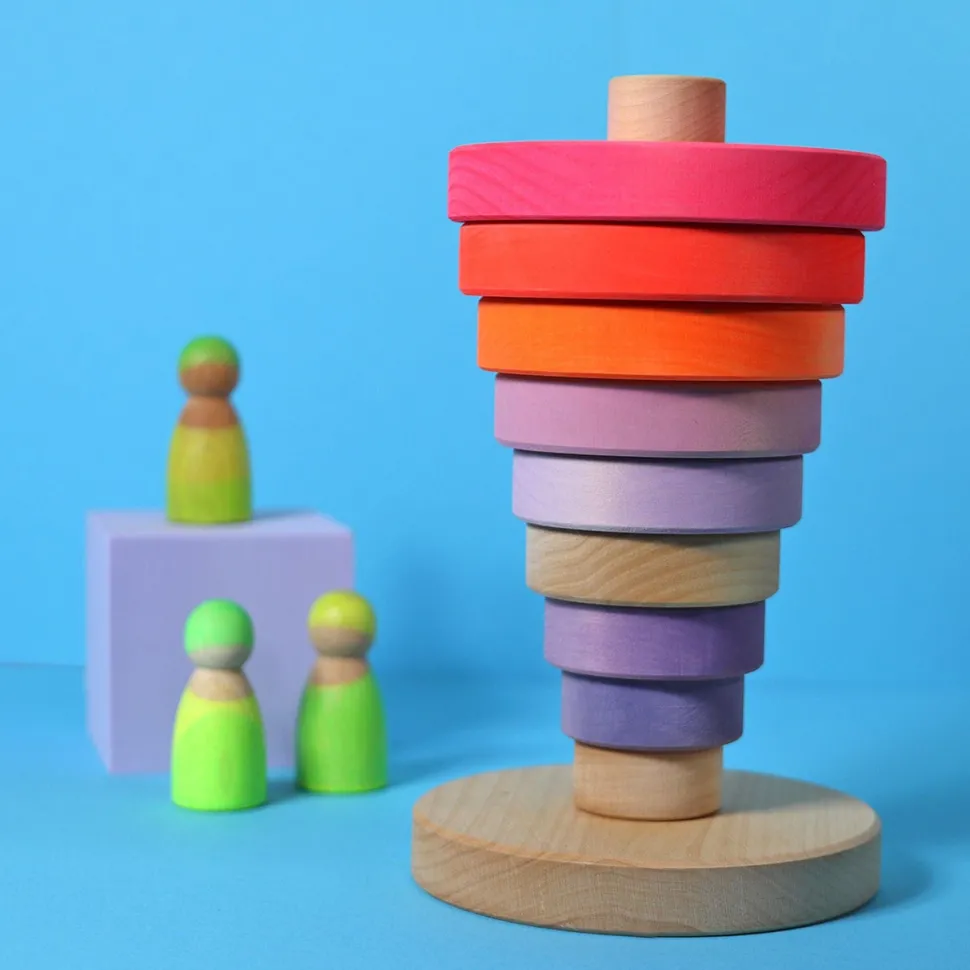 Grimm's Conical Tower Neon Pink