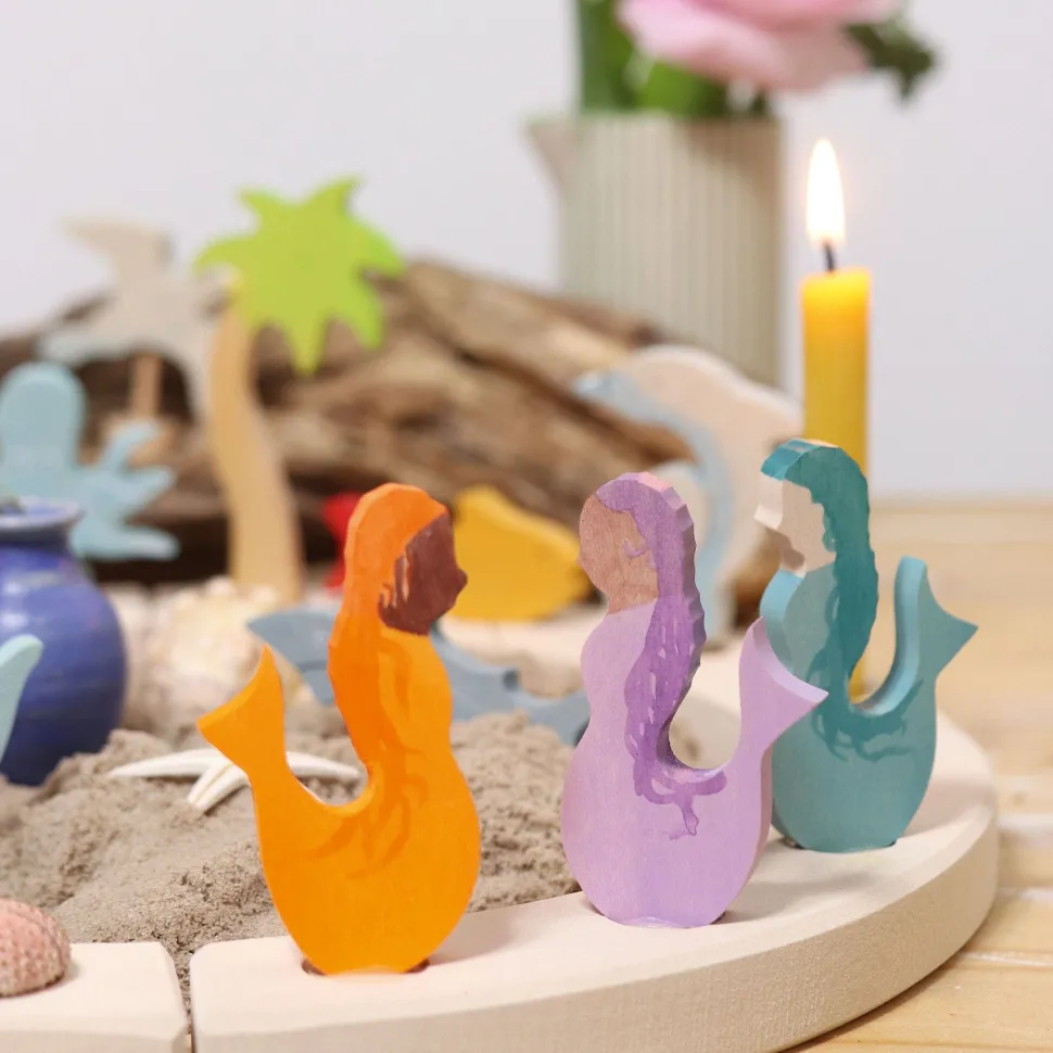 Grimm's Mermaid Candle Holder Decoration