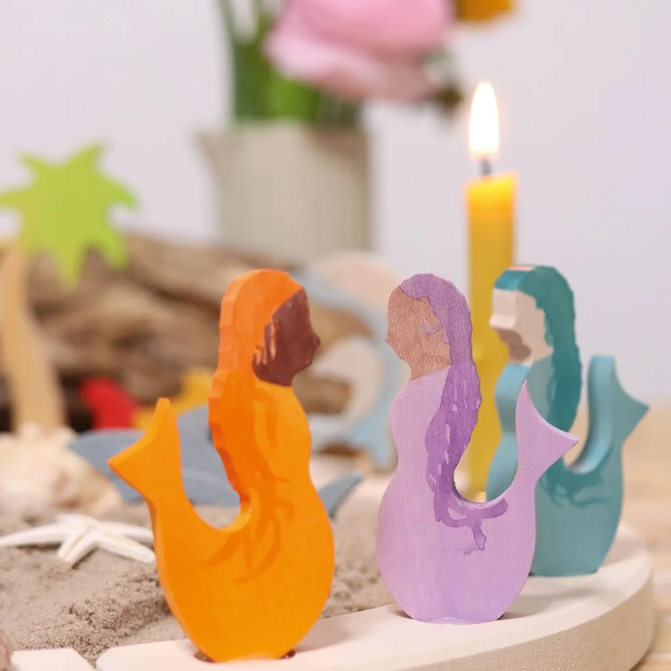 Grimm's Mermaid Candle Holder Decoration