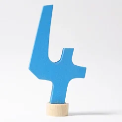 Grimm's Number 4 Candle Holder Decoration Anthroposophical