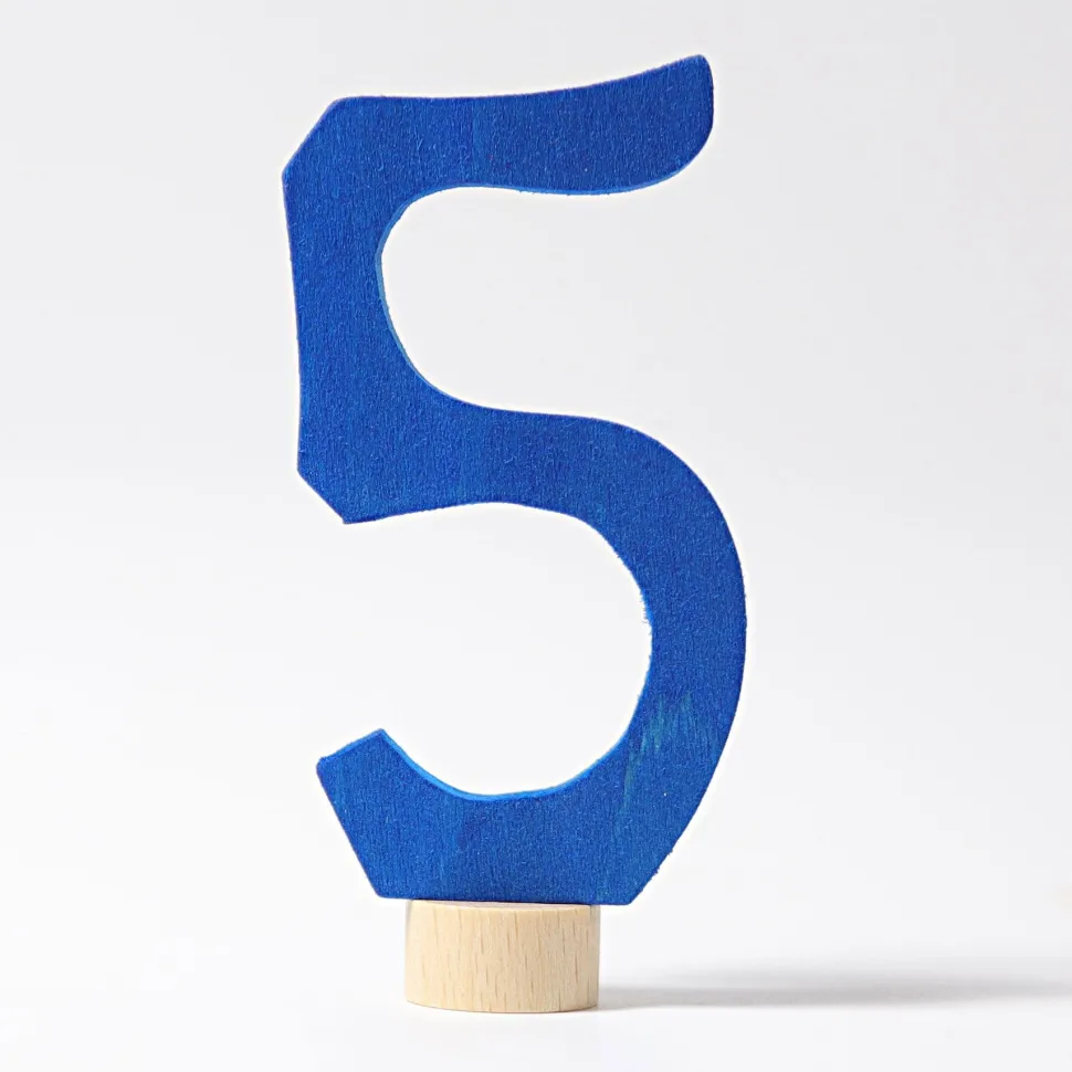 Grimm's Number 5 Candle Holder Decoration Anthroposophical