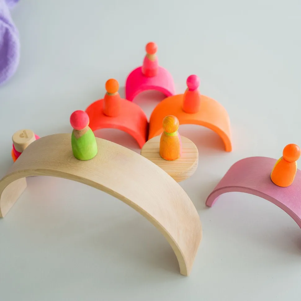 Grimm's Rainbow Neon Pink 10 Piece