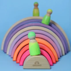 Grimm's Rainbow Neon Pink 10 Piece