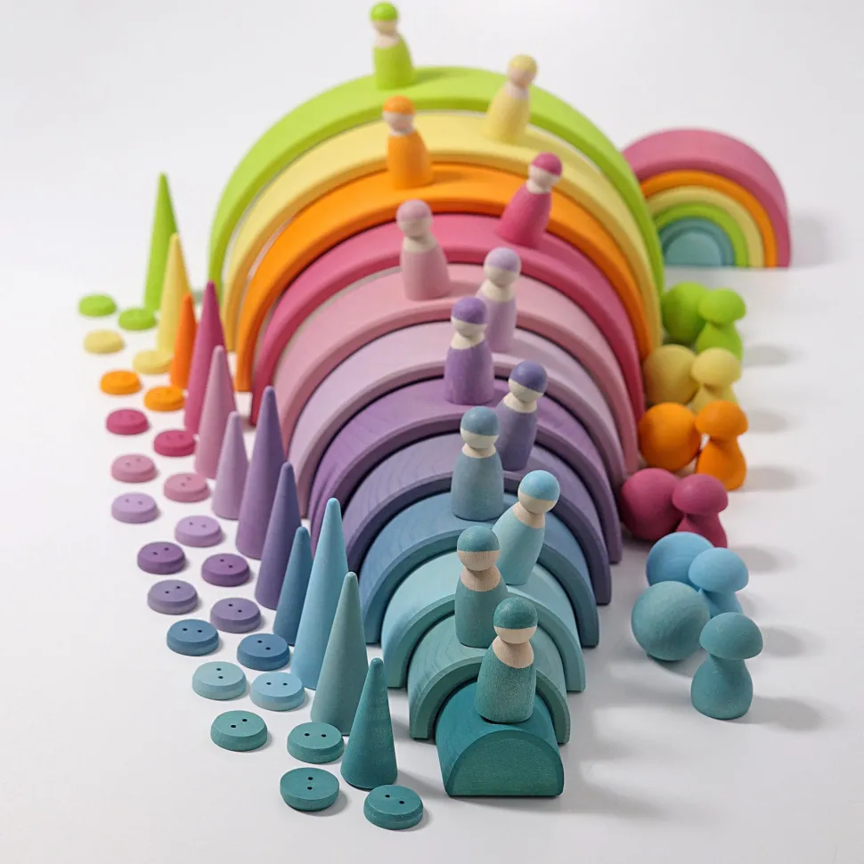 Grimm's Rainbow Pastel Large 12 pieces
