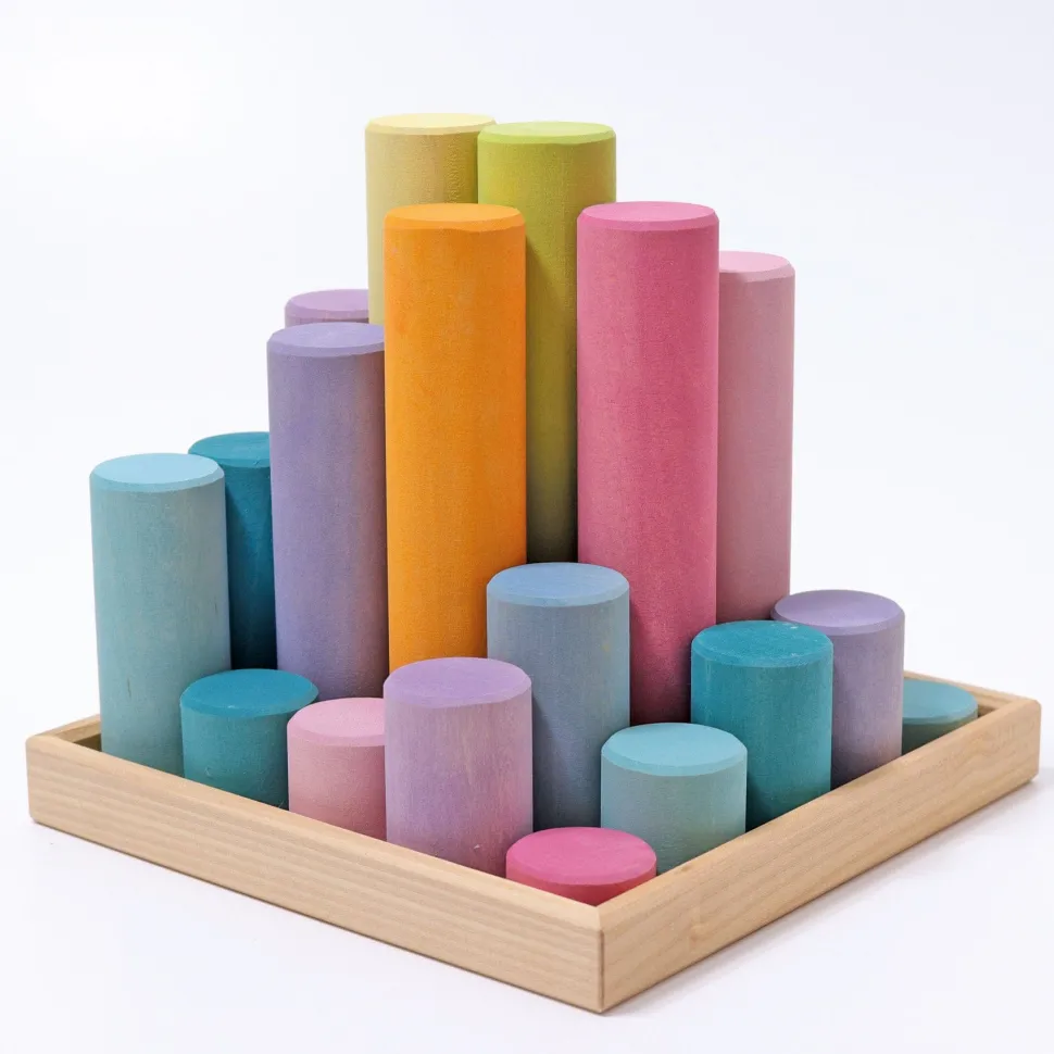 Grimm’s Rollers Large Building Set Pastel