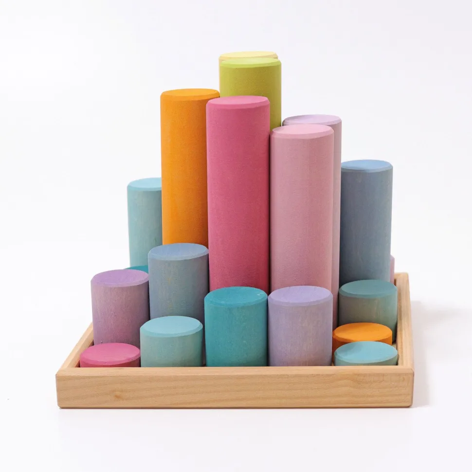 Grimm’s Rollers Large Building Set Pastel