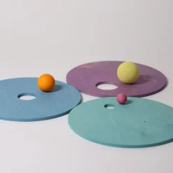 Grimm's Rolling Discs Set for Stapelstein - Cool Pastel
