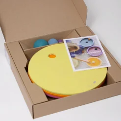 Grimm’s Rolling Discs Set for Stapelstein - Warm Pastel