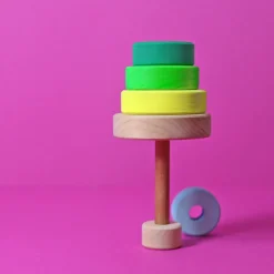 Grimm's Small Conical Tower Neon Green