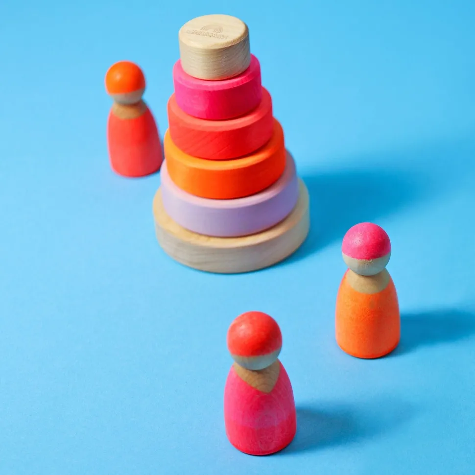 Grimm's Small Conical Tower Neon Pink
