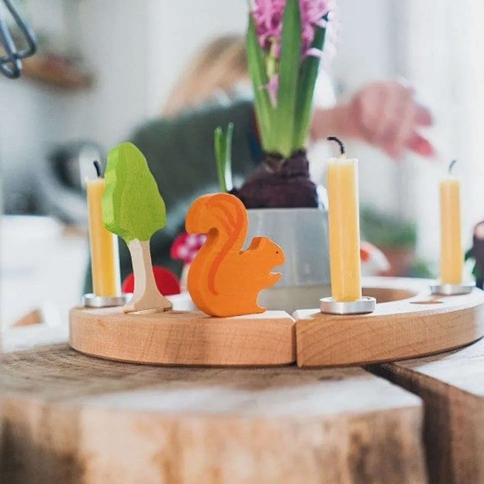 Grimm's Squirrel Candle Holder Decoration
